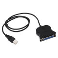 IEEE 1284 25-Pin Parallel Port To USB 2.0 Printer Cable USB To Parallel Adapter. 