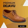 Dejavu Premium Range Brown Leather Shoes by Sole in Box. 