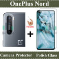 OnePlus Nord Glass Protector Tempered Glass Screen Protection Polish Glass + Back Camera 9H Gorilla Flexible Protector For OnePlus Nord. 