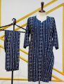 Chunri Block Printed 2-Piece Ready-to-Wear Dress for Women – Sizes S-XL. 