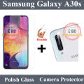 Samsung Galaxy A30s Tempered Glass Screen Protector Polish Glass + Back Camera 9H Gorilla Flexible Protector For Samsung Galaxy A30s. 