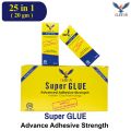 ELEEVA Super Glue (25pcs in 1 Box - 20gm) | Advanced Adhesive Strength Instant Grip Technology | Super Glue Price in Pakistan | Best Super Glue in Pakistan | Eleeva Super Glue – Fast-Drying Industrial Adhesive for Metal, Plastic & Wood – Pakistan. 