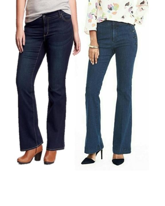 Pair of Boot Cut Flare Jeans for Women