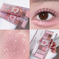 Miss Lara Heart Shape 12 Color Eyeshadow Makeup Palette,. 