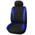 Front Car Seat Covers Front Airbag Ready , 2-Piece Set(Black + Blue). 