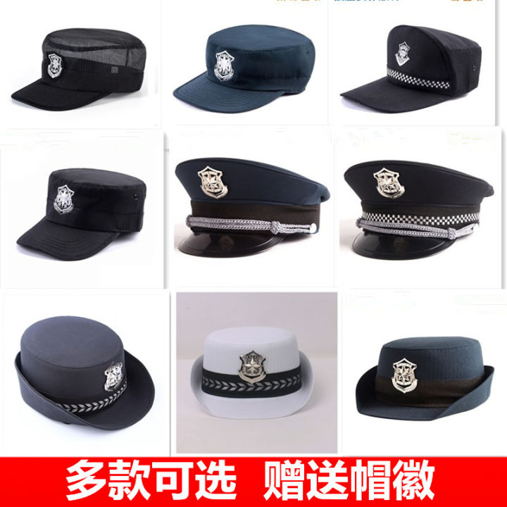 New security training cap black security cap cap security property guard mesh cap men and women security big brim cap