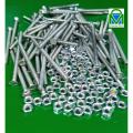 DreamsMart Pack of 20pcs 3mm x 50mm OR 1/8 inch width, 2 inch Length, M3 Screw with Nuts Phillips Flat Head Machine Metal Screws Solid Zinc Galvanized. 