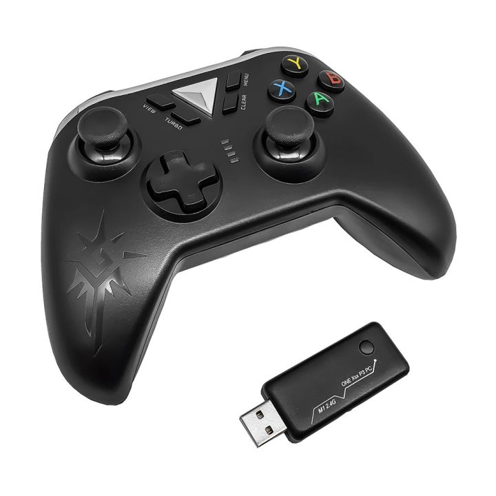M1 2.4G Wireless Handle Vibration Wireless Game Controller Smart Phone Game Handle Is Suitable for XboxOne SX PC PS3 Host