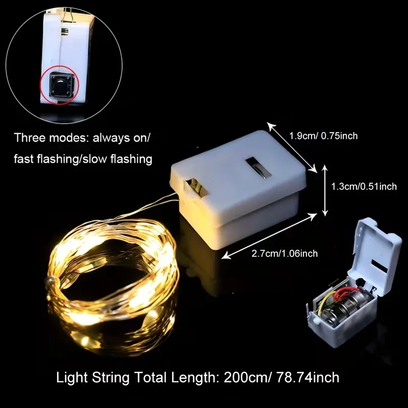 10ft Wire 3speed modes Fairy String Lights