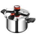 Stainless Steel Pressure Cooker Heavy Duty Fast Cooking Pot with Safety Lock Lid | Multipurpose Pressure Cooker for Rice, Chicken, Meat, Dal, Beans & Vegetables | Durable Kitchen Cookware for Gas Stove. 
