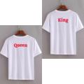 Personalized Printed T-Shirts for Couples Lovers husband wife Girlfriend boyfriend - Customize with Your Name in English or Urdu - Message your name if you want t shirt with your own name - Summer T shirts for boys girls ladies men gents couple. 