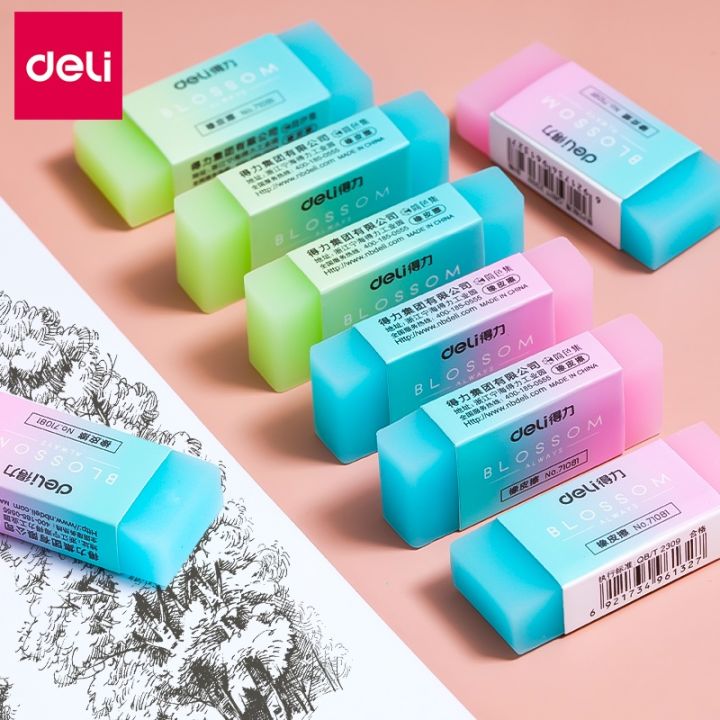 Deli Jelly Eraser Soft Eraser Pencil Eraser Rubber School Stationery Correction Supplies