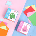 Yuthorite Deli 6406 6407 74813 74814 colored paper crane origami paper-cut set note paper. 