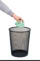 Metal Trash Can Round Dust Bin Waste Container Wastebasket For Office Kitchen Room, Round Metal Mesh Waste Paper Basket Office Dustbin Trash Can Home Office Sturdy Trash Can Round Dust Bin. 