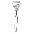 Stainless Steel Wire Coil Spiral Whisk, Stainless Steel Egg Whisker Egg Beater Milk Blender for Blending, Whisking, Beating & Stirring. 
