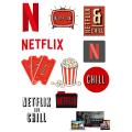 Net flix Stickers for Laptop Car Bike Phone Stickers. 