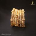 Bangles (6Pcs) Artificial Bangles (Chuddiya) Bangles For Girls Fancy Bangles/Kangan Jewellery Women Bracelets & Bangle For Women Coloured Gold Design Bangle/Kangan. 