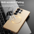 Sanptoch Slim Matte Magnetic Phone Case For Samsung Galaxy S25 S24 Ultra Plus Ultra Thin Anti-fingerprint Cover For S25+ PC Shockproof Protection Casing. 