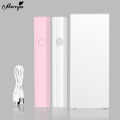 Monja White Mini Portable Nail Quick Drying Lamp Handheld UV Adhesive Glue Lamp USB Charging Nail Flashlight DIY Makeup Tools. 