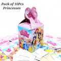 Disney Princess Theme Goody Bags Pack of 10 Pcs Kids Birthday Party Celebration Candy Box. 