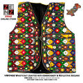 Womens Black & Multicolored Traditional Embroidered Sindhi Cultural Waist Coat Koti for Ladies Womens Embroidered Gilet ZENZ Handicrafts. 