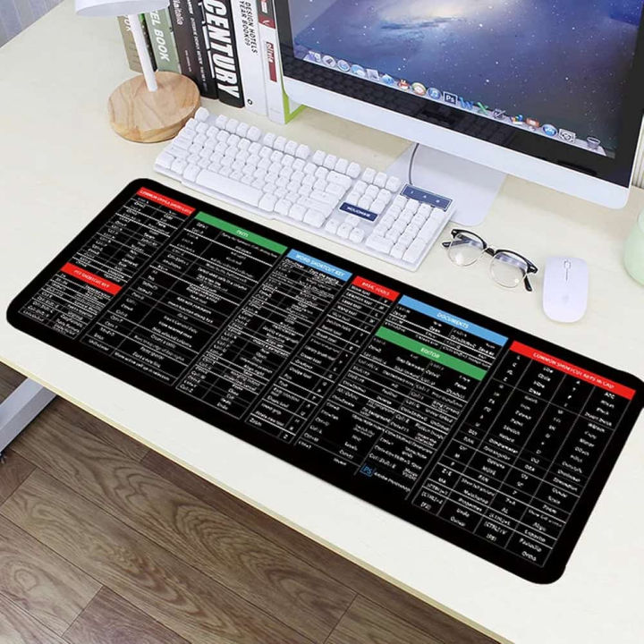 Excel Computer Desk Mat Boost Productivity with AI: Large Excel Shortcut Desk Mat (30×80cm ...