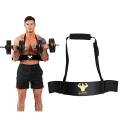 Arm Blaster With Comfortable Deadlift Wrist Straps For Biceps Weight Lifting Best Body Builder Fitness for arm ( Black). 