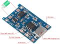 TP4056 Charging Module Micro USB and Type-C USB 18650 Lithium Battery Charger Board with Protection (Type-C USB) 5V 1A. 