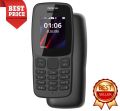 Nokia 106, Dual Sim, Non Warranty, First Copy, High Quality, PTA APPROVED, FM Radio, Soft Keypad, 1.77 Inches display. 