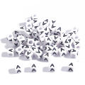 【Storewide Sale】 100Pcs Beads Letter Beads Cubic White Alphabet Beads 6mm Faceted Beads For Jewelry Making.