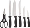 Prestige Kitchen Knife Block, Set of 7-Piece Black. 