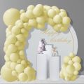 90 pcs 10 inch Cream Pastel balloons Macaron Balloon for use Birthday Baby shower wedding latex cream balloon off white balloon. 