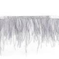 High Quality 1 Meter Ostrich Ribbon Feather Height 10-15cm / DIY Clothing Accessories. 