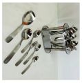 Stainless Steel Cutlery Set 6 Persons Serving Cutlery Spoon Set [29 Pieces] 14-G Matte Finish-Durable. 