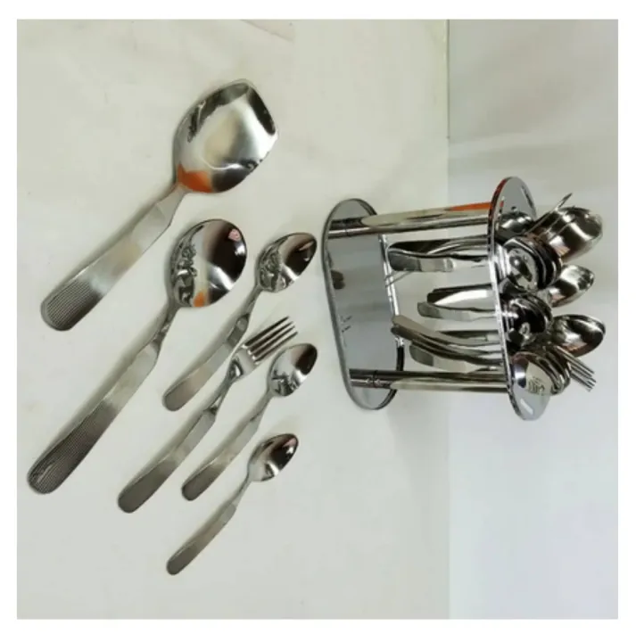 Stainless%20Steel%20Cutlery%20Set%206%20Persons%20Serving%20Cutlery%20Spoon%20Set%20%5B29%20Pieces%5D%2014-G%20Matte%20Finish-Durable%20-%20Image%203
