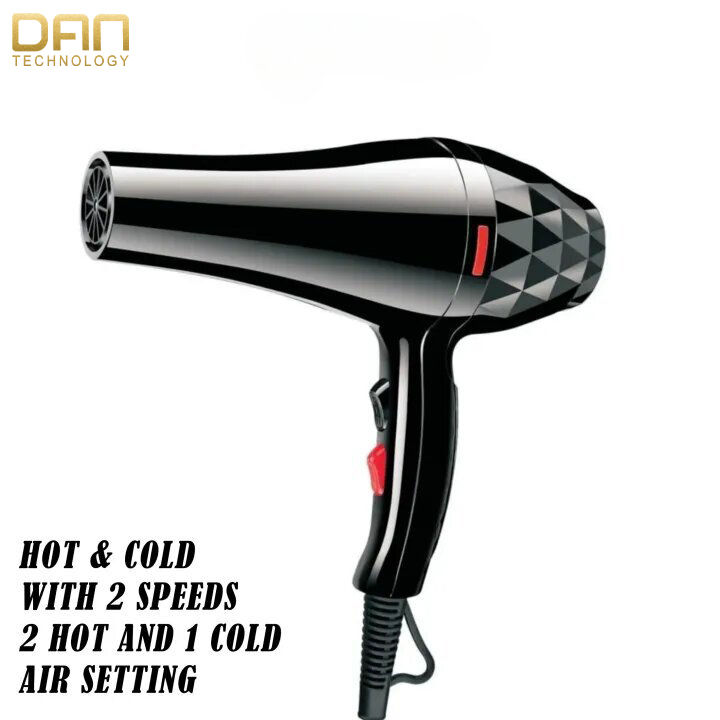 DAN TECHNOLOGY Original 5000W Professional Hair Dryer – Keratin Protect ...