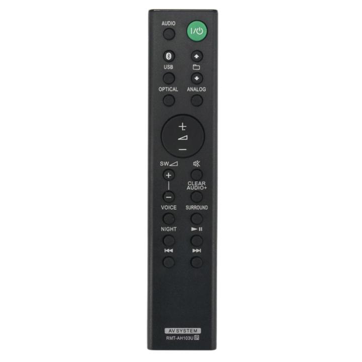 RMT-AH103U Remote Control for Sony Sound Bar HT-CT80 SA-CT80 HTCT80 SACT80 SS-WCT80 RMTAH103U