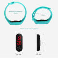 Silicone Rubber LED Digital Bracelet Watch For Unisex - White. 