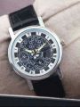 New Smart & Stylish Black Leather Strap Watch for Men-Girls-Boys With Box. 