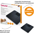 Beurer GS 235 glass bathroom scale. 