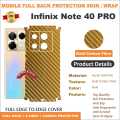 INFINIX NOTE 40 pro FULL BACK 360 premium Protection Skin Wrap full cover Premium Quality. 