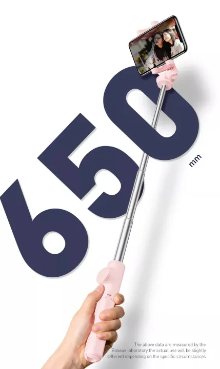 BASEUS%20210%20Degree%20Up%20And%20Down%20LOVELY%20FOLDABLE%20Bluetooth%20Selfie%20Stick%20+%20Tripod%20Stand%20For%20TIK%20TOK%20/%20LIVE%20STREAM%20Suitable%20With%20Most%20Of%20Mobile%20Phones%20-%20Image%207
