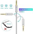 Syncwîré Long Aux Cable 6.5Ft- Auxiliary Audio Cable for Headphones, Car, Home Stereos, îPhóné/Ipàd îPòd/Echò Dot, Gáláxy S8/ Gáláxy Nòté 8/ Smártphònés & More - Silver. 