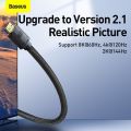 Baseus 8K HDMI Cable 2.1, 48Gbps Ultra High Speed Braided HDMI Cable, 8K@60Hz 4K@120Hz, Compatible with Computer Projector/ PS5/Xbox Series X /HDTV - 1M/2M. 
