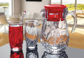 Set of 6 Arena Water Glasses and 1 Jug Transparent Glass Set of 7. 