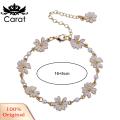 Carat Ladies Bracelet Temperament White Flowers Charm Ladies Bangle. 
