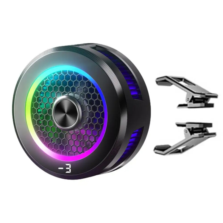 NAMUNY 15W High-Power AL19 Semiconductor Cooling Phone Cooler Radiator Freezing Cold Colorful LED Low Noise Temperature Display