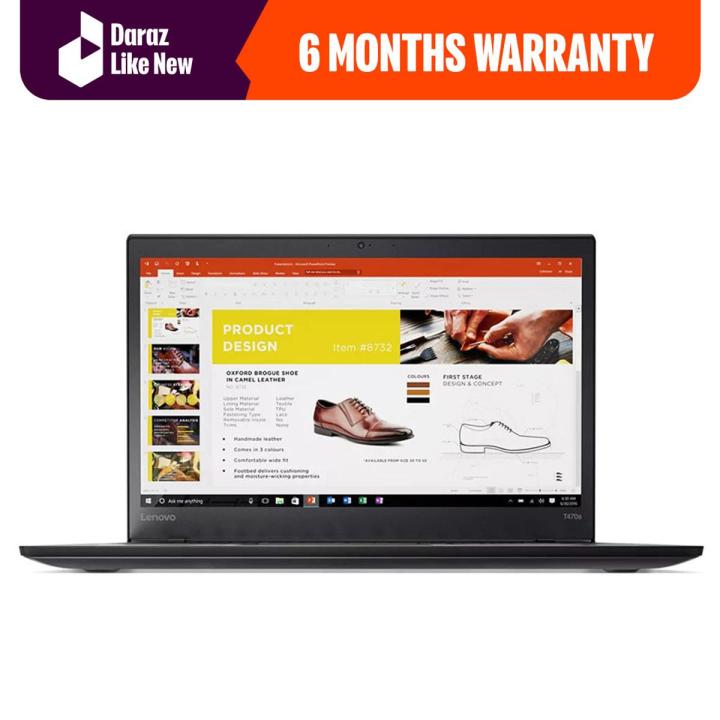 Lenovo ThinkPad T470s 14'' FHD (1920x1080) IPS Business Laptop (Intel Dual-Core i5-6300U, 8GB DDR4 RAM, 256GB PCIe NVMe M.2 SSD) Backlit, Fingerprint, Thunderbolt 3, Type-C, Windows 10 Pro - Daraz Like New Laptops