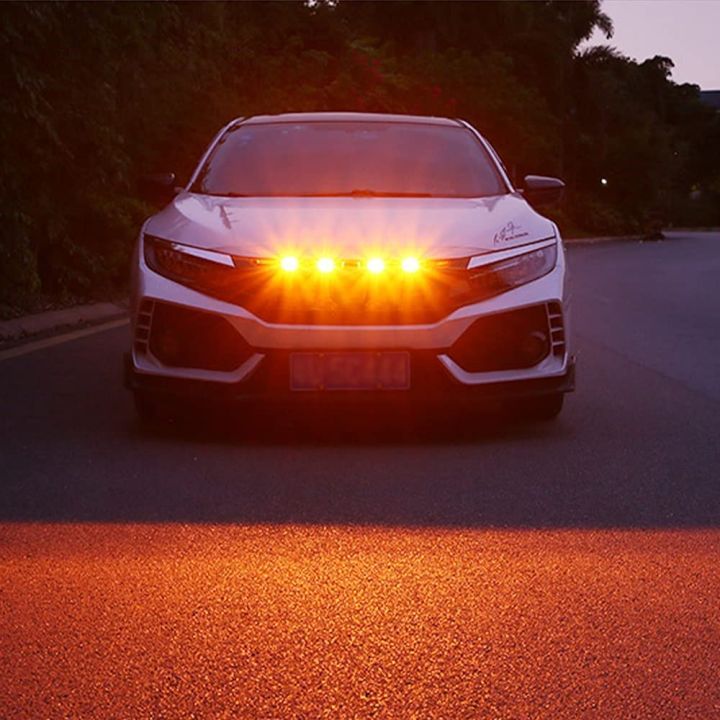 4%20Pieces%20Car%20Grill%20Led%20Lights%20Daytime%20Running%20Lights%2012%20Volt%20For%20Cars,%20SUV,%20Trucks%20-%20Image%204