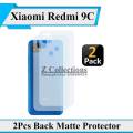 2Pcs Xiaomi Redmi 9C Back Matte Protector Soft film Protection Soft Skin Sheet For Redmi 9C. 